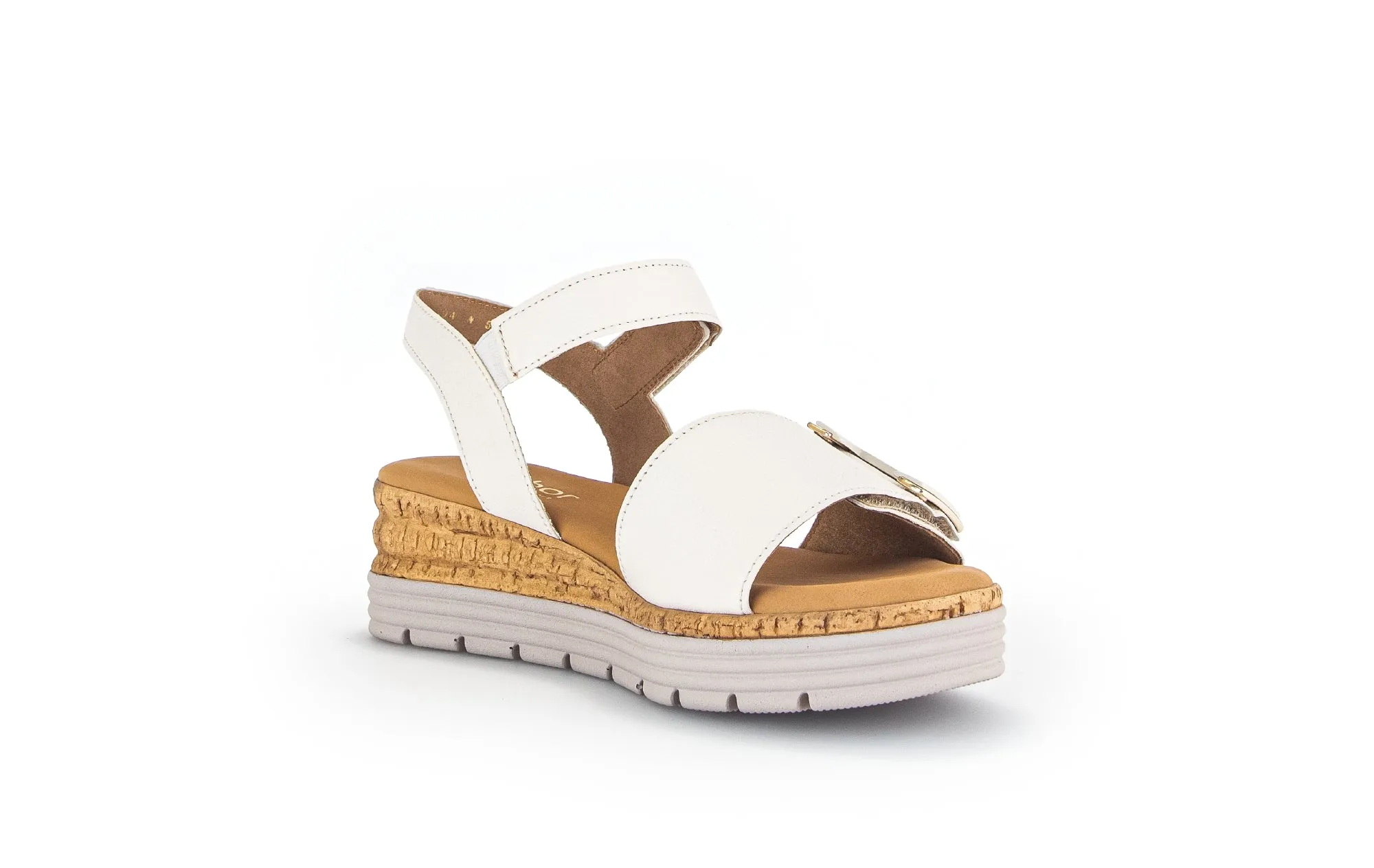 GABOR - 62.700.52 LOW WEDGE SANDAL - CREAM