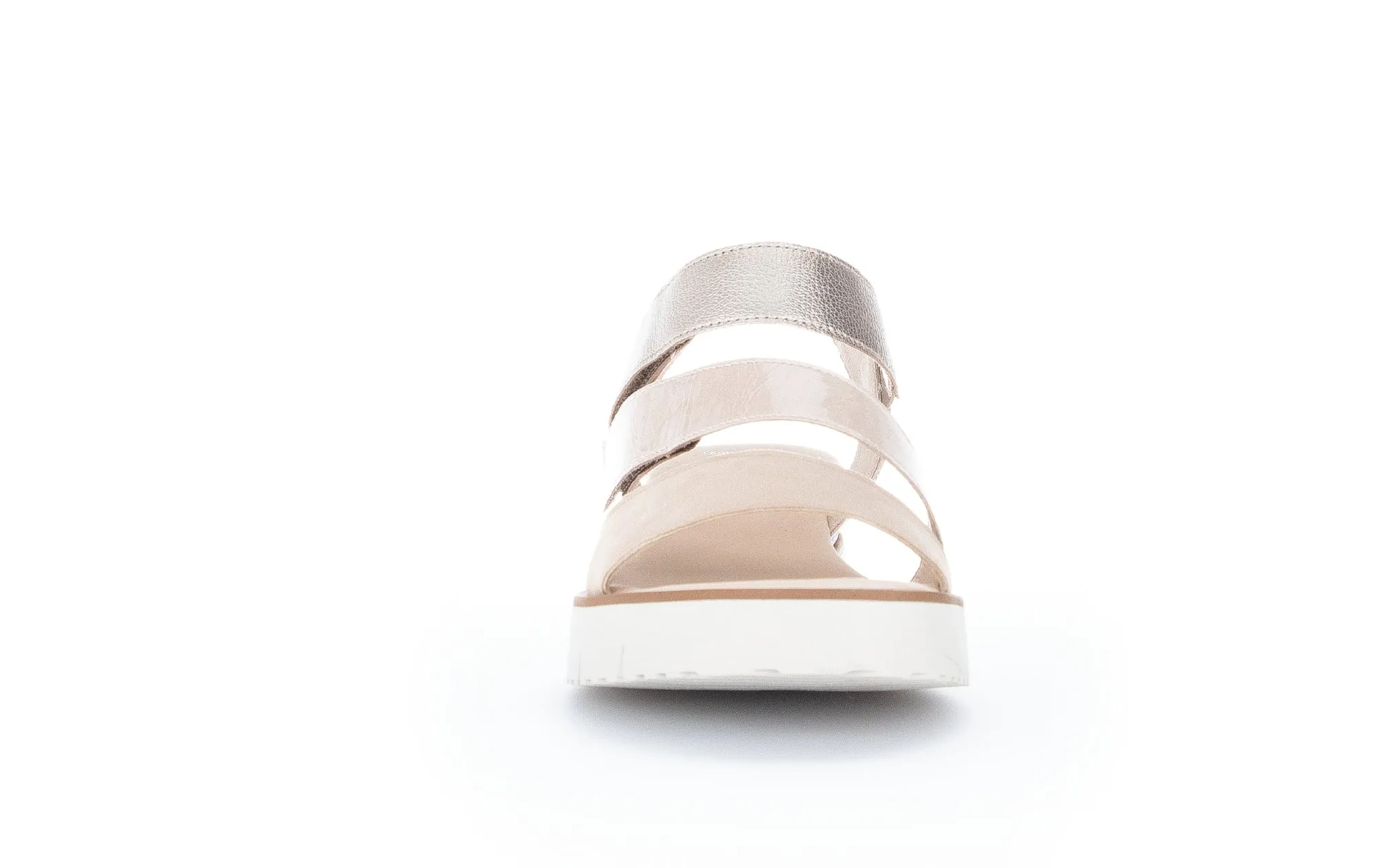 GABOR - 84.674.60 LOW WEDGE FASHION SANDAL - BEIGE COMB