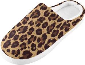 GAIGEO Slippers Women Simple Cute Cow Spots, Non Slip Slippers Women for Indoor Bedroom, Warm Winter House Shoes