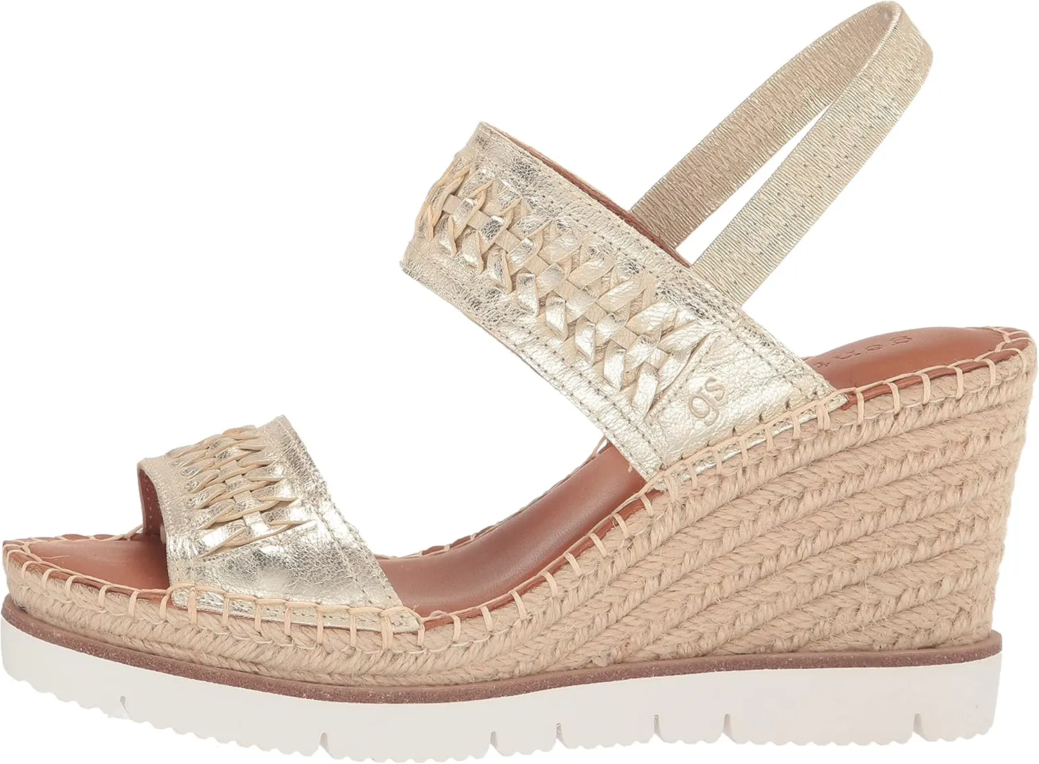 Gentle Souls by Kenneth Cole Women's Elyssa Two-Band Braid Wedge Sandal