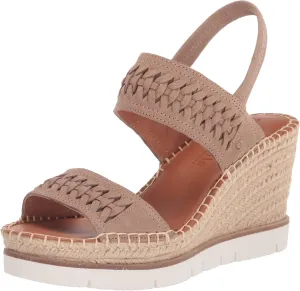 Gentle Souls by Kenneth Cole Women's Elyssa Two-Band Braid Wedge Sandal