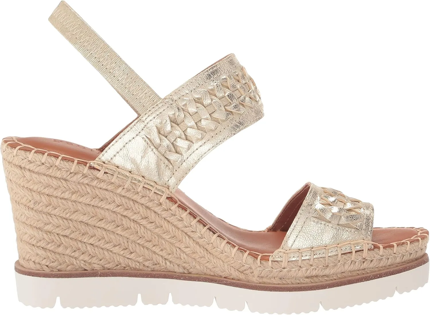 Gentle Souls by Kenneth Cole Women's Elyssa Two-Band Braid Wedge Sandal