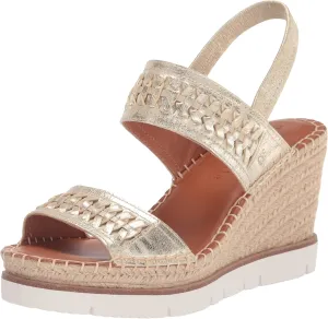 Gentle Souls by Kenneth Cole Women's Elyssa Two-Band Braid Wedge Sandal