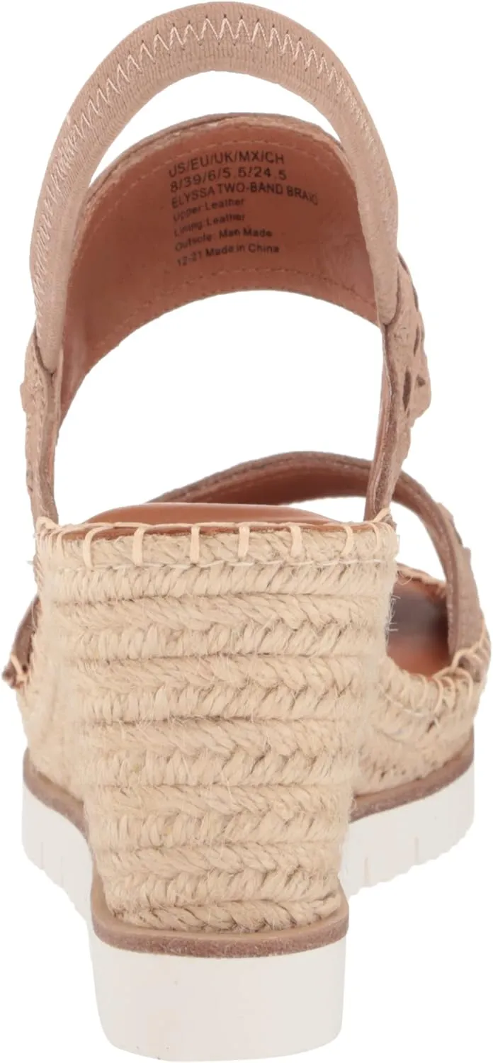 Gentle Souls by Kenneth Cole Women's Elyssa Two-Band Braid Wedge Sandal