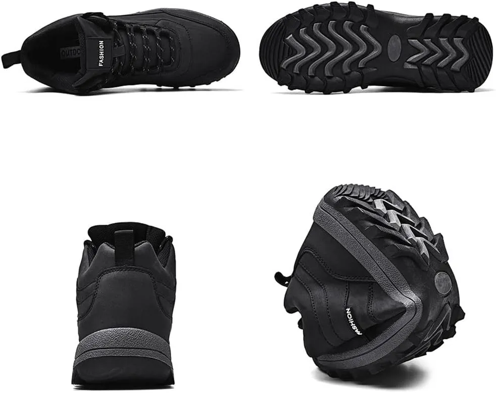 GEXECEUSS Hiking Shoes Men Lightweight Outdoor Wading Breathable Sneakers Low-Top Anti Slip Shock Absorption Camping Walking Shoes