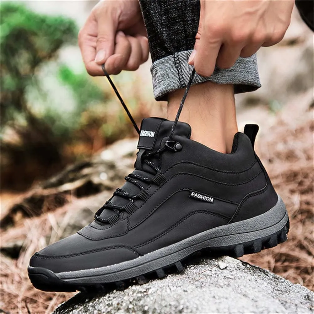 GEXECEUSS Hiking Shoes Men Lightweight Outdoor Wading Breathable Sneakers Low-Top Anti Slip Shock Absorption Camping Walking Shoes