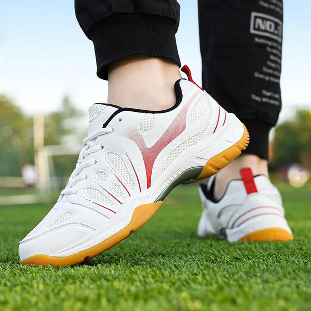 GEXECEUSS Men's Comfortable Badminton Shoes for Sport: Womens Breathable Tennis Shoes for Training - Adults Pickleball Sneakers