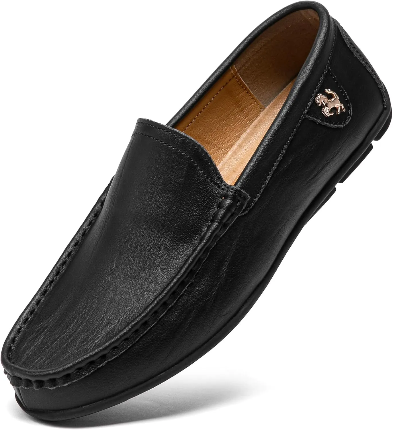 Go Tour Men’s Casual Leather Fashion Slip on Loafers Shoes