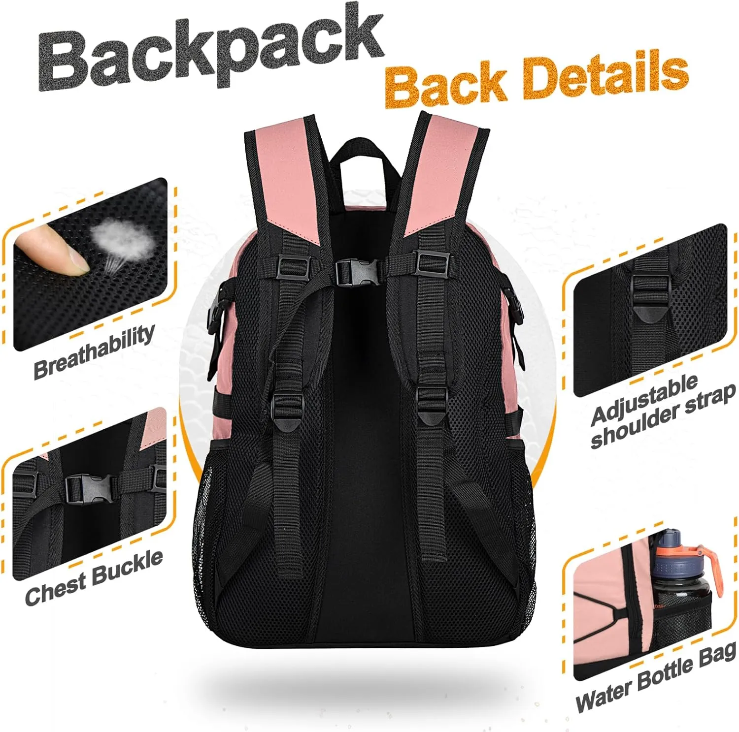 Goloni Soccer Backpack,Basketball Backpack with Ball Compartment & Shoe Compartment,Backpack for Basketball,Soccer