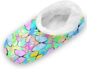Gredecor Boys Girls Toddler Slippers Home House Slippers Warm Fur Non Slip Plush Indoor Slipper Socks for Kids¡­