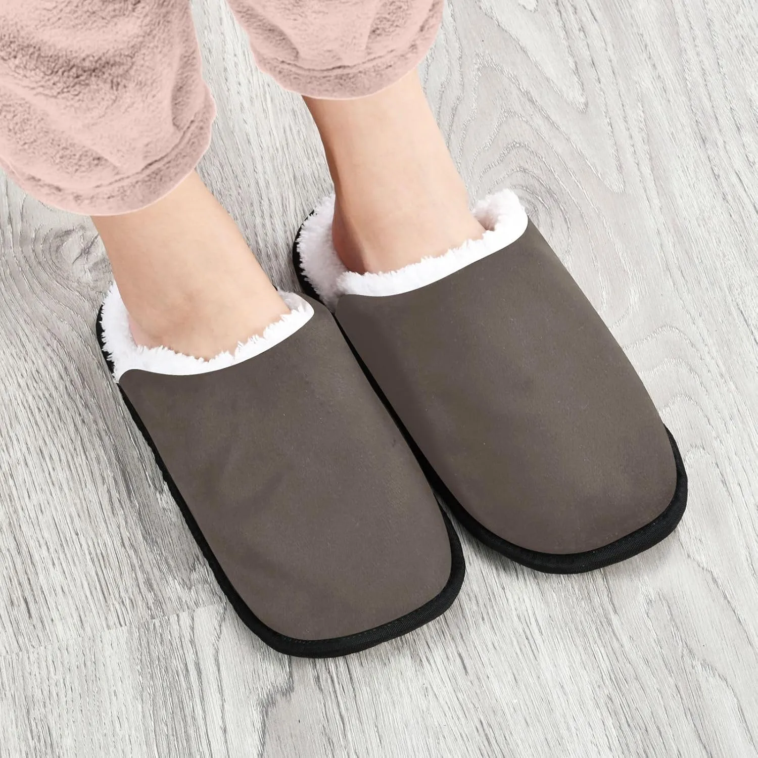 Gredecor Spa Slippers House Shoes Blue Home Slipper Memory Foam Non Slip Slippers for Men Women, 5-12