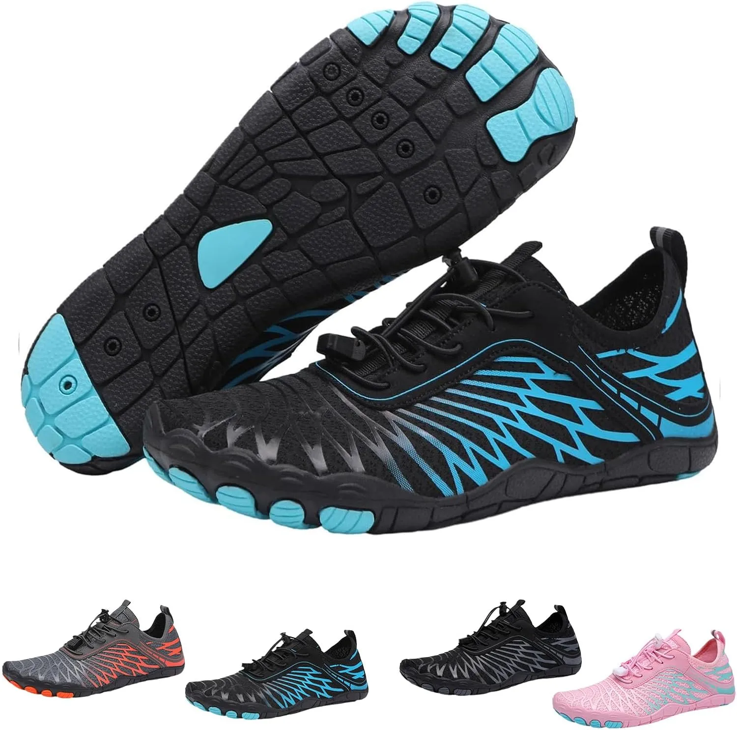 Grounding Shoes for Women, Hike Grounded Footwear for Men, Wide Toe Box Non-Slip Breathable Quick Dry Barefoot Shoes