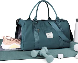 Gym Bags Womens Mens with Shoes Compartment and Wet Pocket Travel Duffel Bag for Women for Plane Sport Gym Tote Bags Swimming Yoga Waterproof Weekend Overnight Bag Carry on Bag Hospital Holdalls