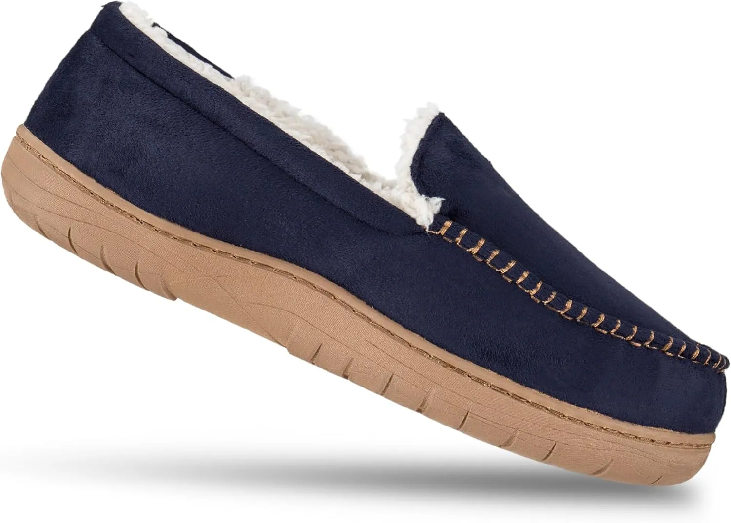 Haggar Men's Venetian Slipper Indoor/Outdoor House Shoe with Memory Foam Comfort