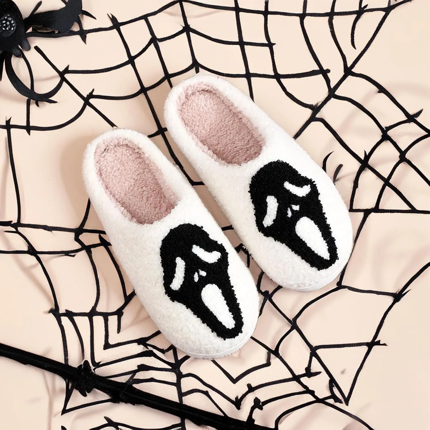 Halloween Christmas Slippers Holiday Slipper House Shoes Home Slipper for Women Fuzzy Outdoor Indoor Bedroom Slippers