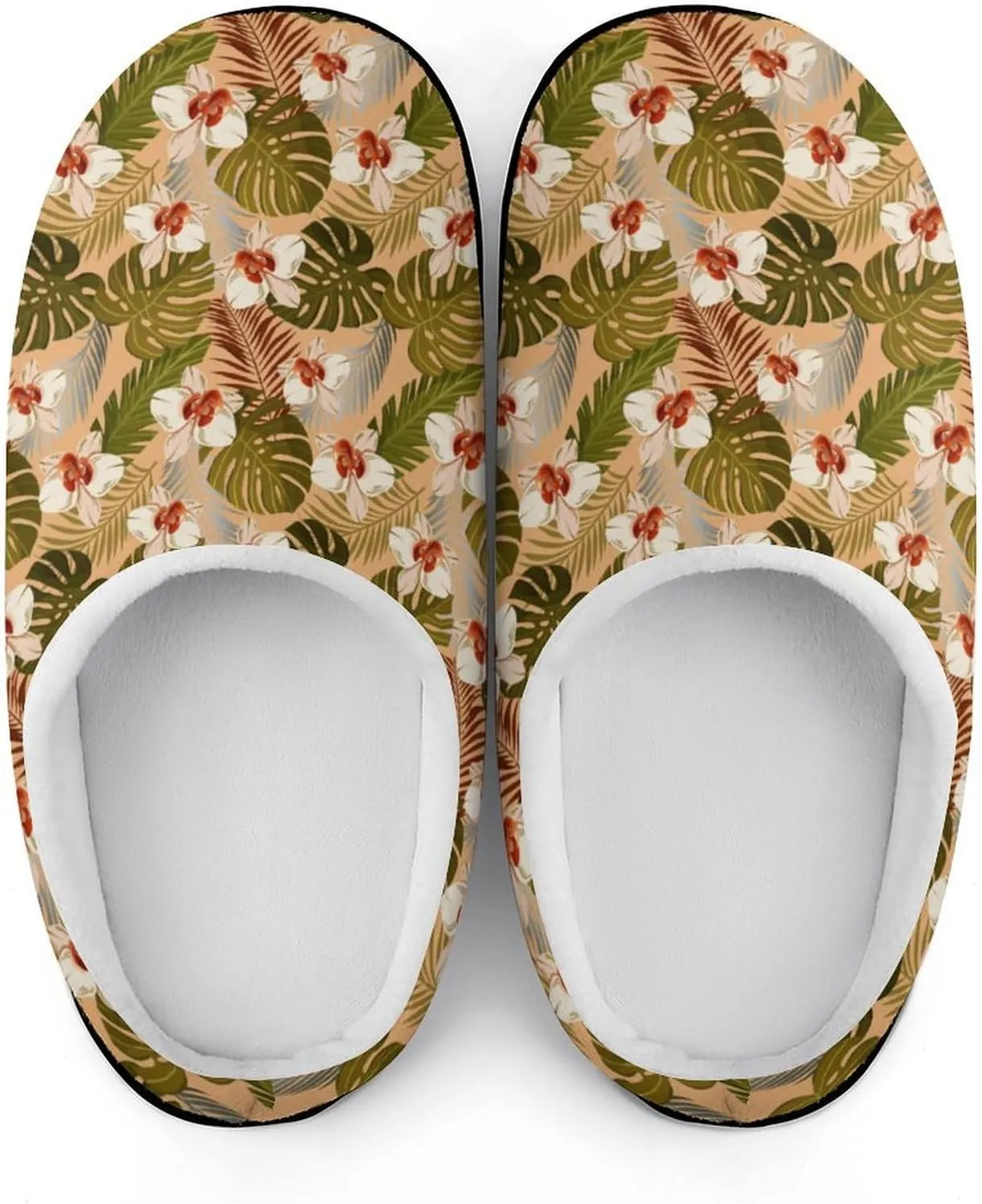 Halloween Green Eyes Black Birds Cat House Slippers For Woman Ladies Memory Foam Bedroom Slipper Outdoor Slip-On Shoes