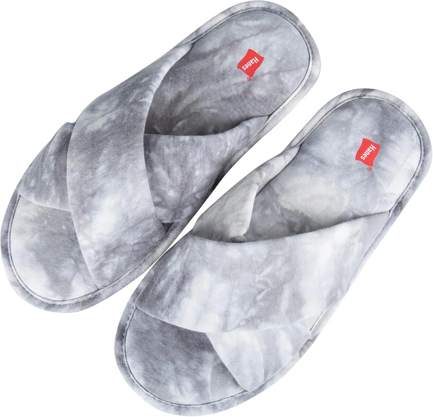 Hanes womens Comfort Cotton on Scuff With Memory Foam and Anti-skid Sole Slipper