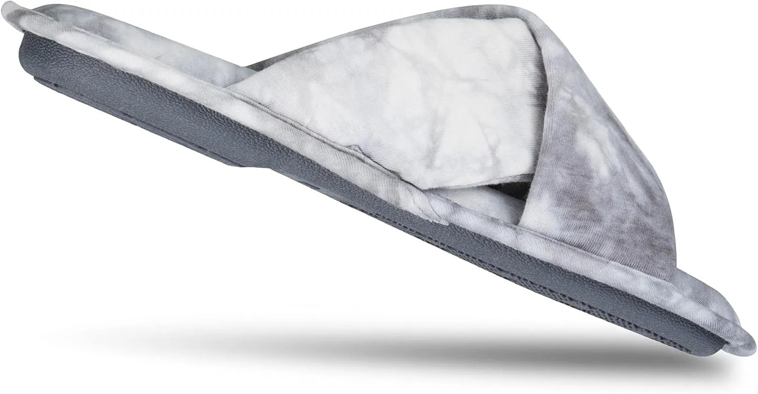 Hanes womens Comfort Cotton on Scuff With Memory Foam and Anti-skid Sole Slipper