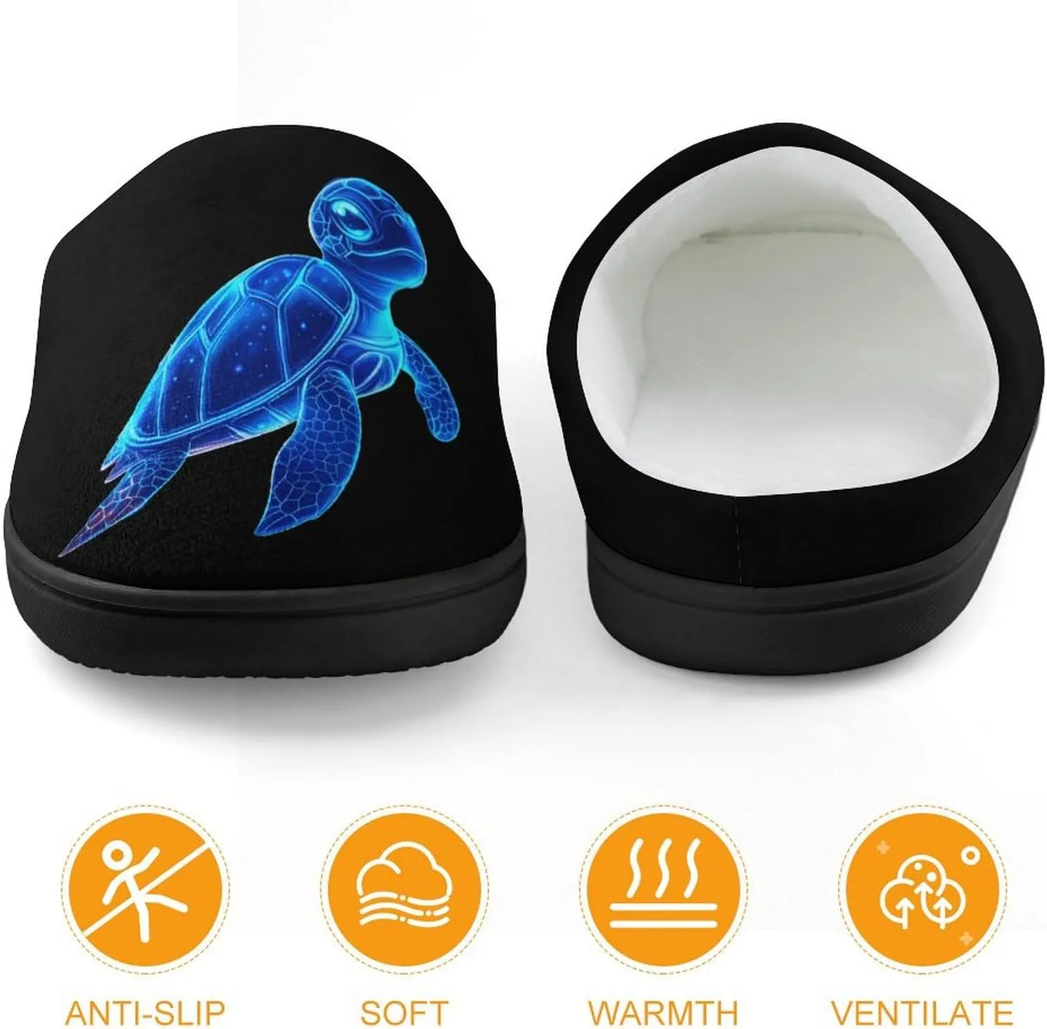 Hawaiian Sea Turtle Slippers Non-slip House Slippers Home Shoes Indoor Outdoor Slippers For Girls Boys