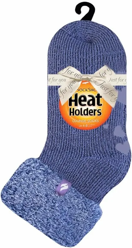 HEAT HOLDERS - Lounge Thermal Non Slip Bed Socks With Grip for Women