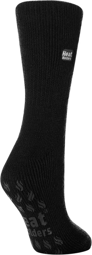 HEAT HOLDERS - Womens Thick Non Skid/Slip Thermal Slipper Socks with Grippers