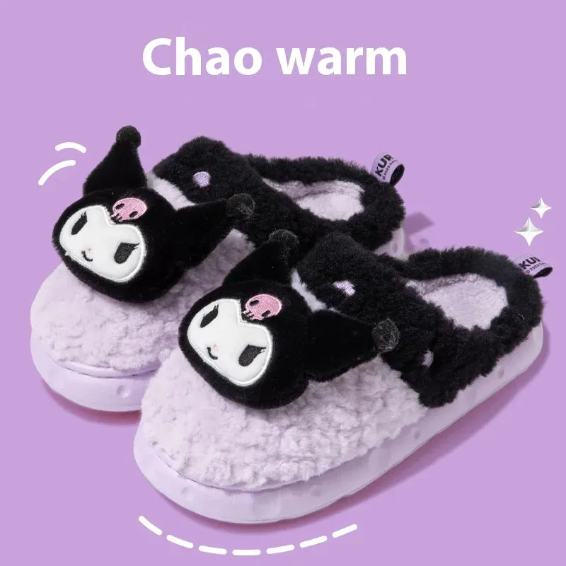 Hello Kitty Winter Plush Non Slip Slippers