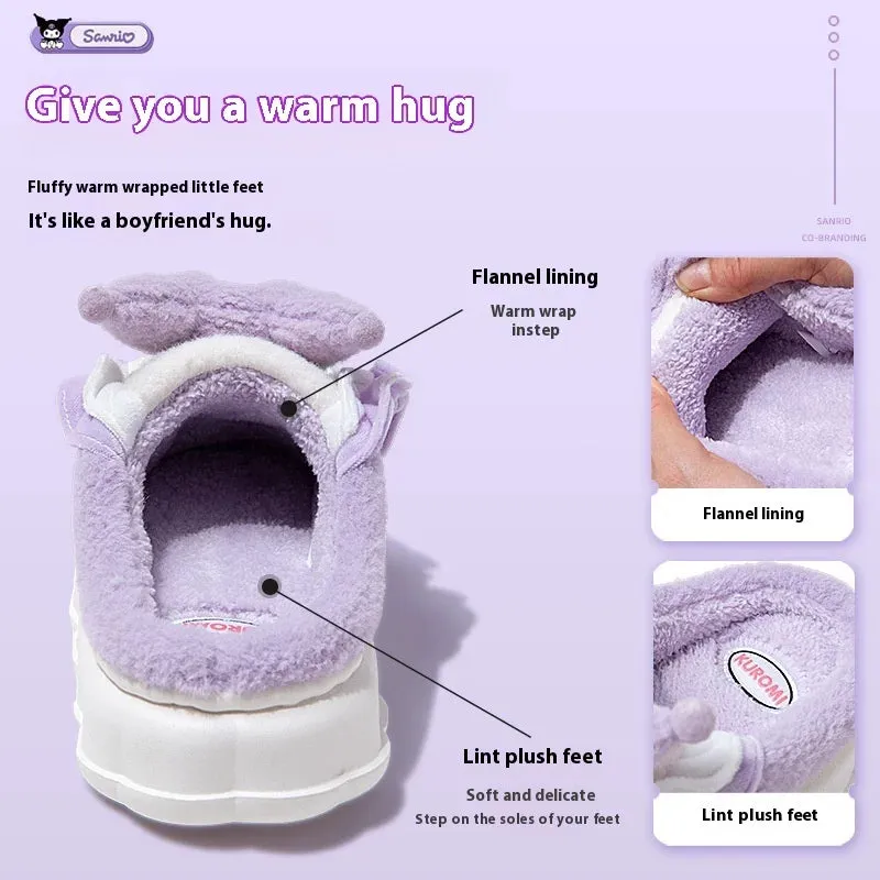 Hello Kitty Winter Plush Non Slip Slippers