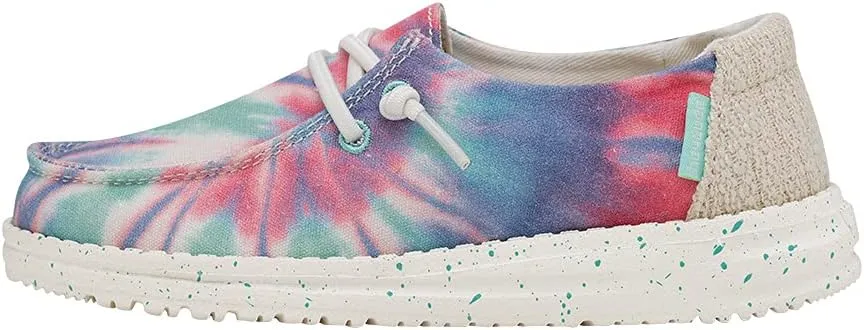 Hey Dude Girl's Wendy Youth Multiple Sizes & Colors | Girl’s Shoes | Girl’s Lace Up Loafers | Lightweight & Comfortable