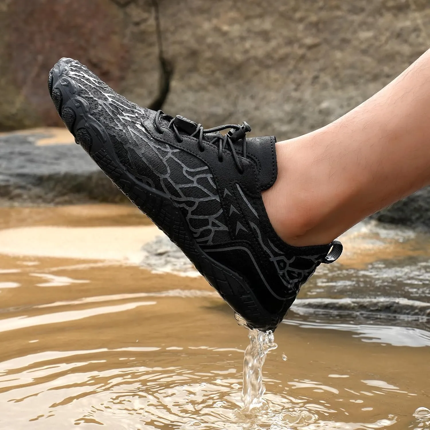 Hike Barefoot Footwear Women Men Pro Barefoot Shoes with Wide Toe Box Healthy & Non-Slip Hiking Shoes Unisex Women Water Shoe Men Outdoor Athletic Lightweight Breathable Comfy Athletic Footwear