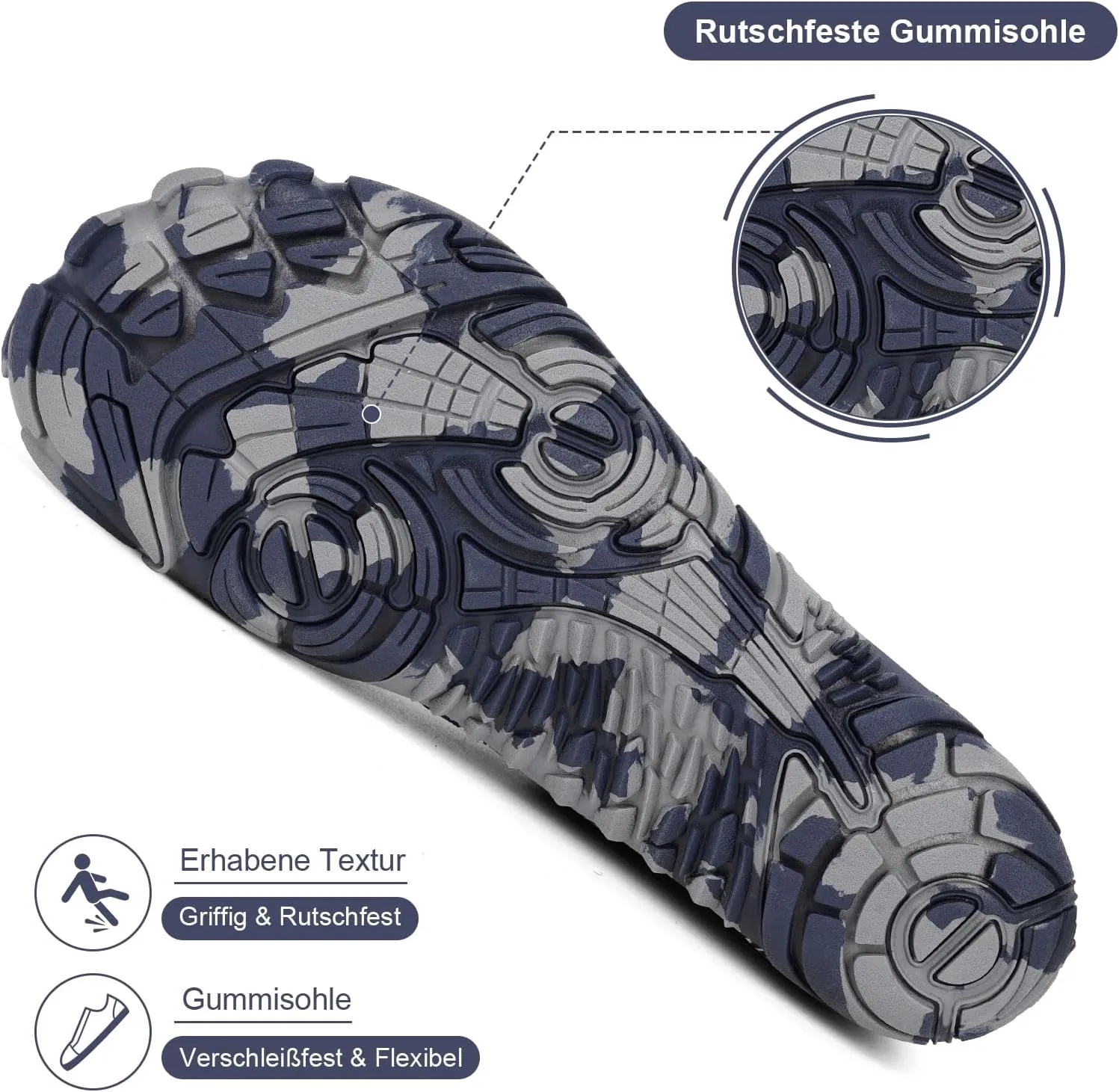 Hike Barefoot Shoes for Autumn Winter, Upgraded Thickened Minimalist Barefoot Shoes Women Men Non-Slip & Wide Toe Zero Drop Athletic Hiking Trail Running Shoe