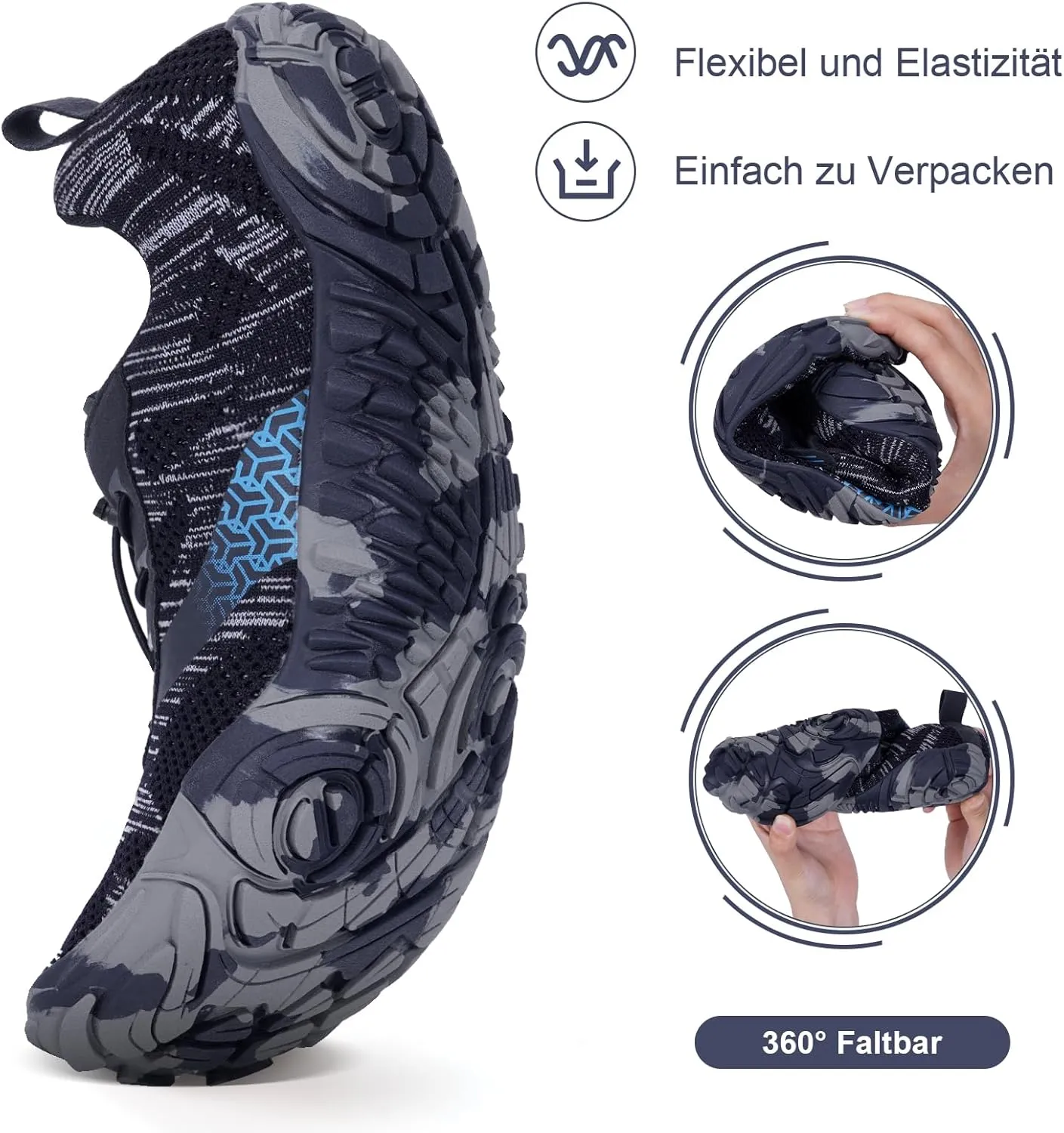 Hike Barefoot Shoes for Autumn Winter, Upgraded Thickened Minimalist Barefoot Shoes Women Men Non-Slip & Wide Toe Zero Drop Athletic Hiking Trail Running Shoe