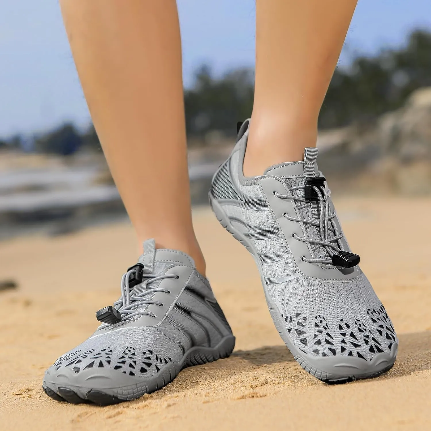 Hike Barefoot Shoes Women,2025 New Hiking Barefoot Shoes for Women Men , Breathable & Non-Slip Athletic Footwear, comfortable breathable zero-drop trail running shoes, Water Shoes Women Men ，quick-drying non-slip wide-toe box water shoes