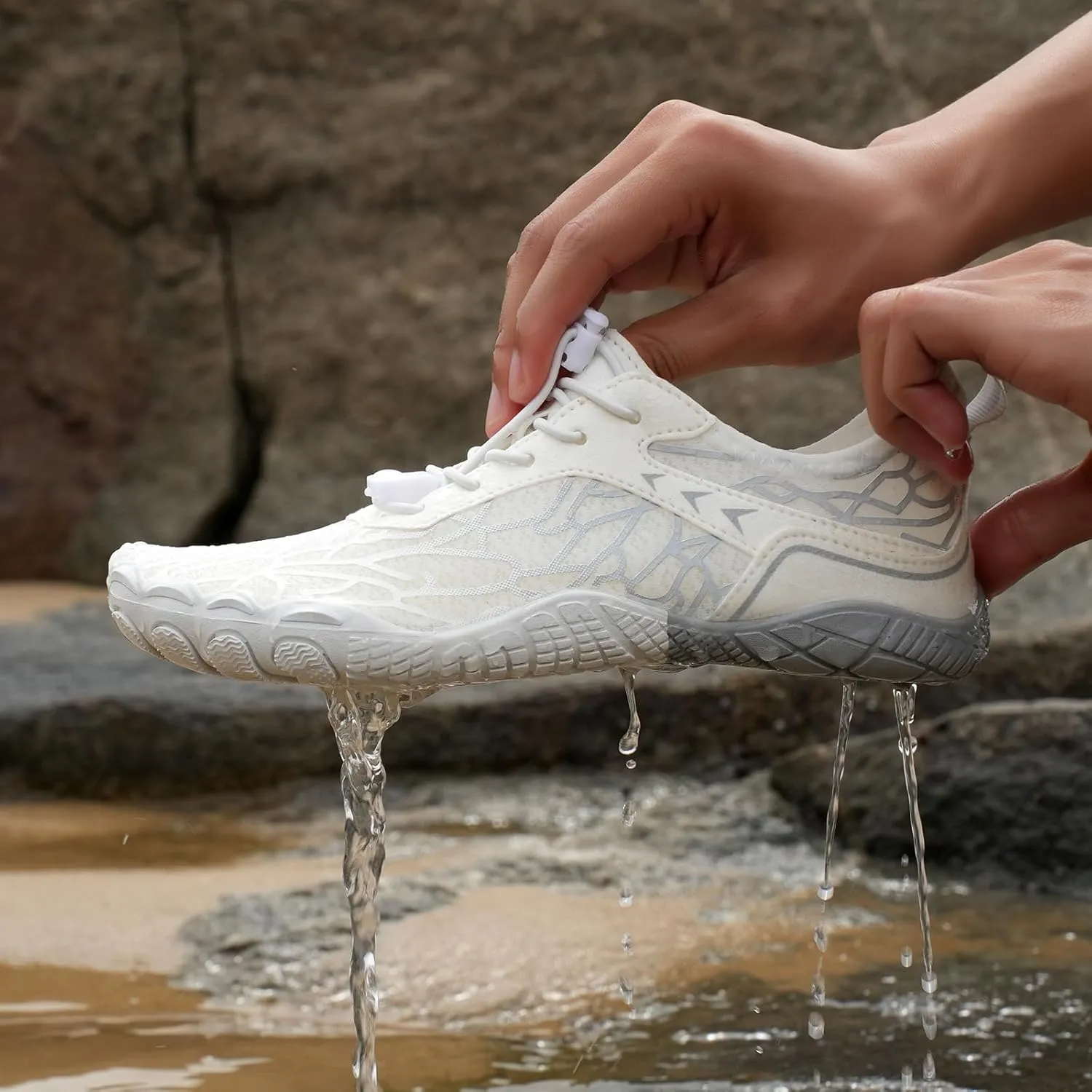 Hike Barefoot Shoes Womens Men, Pro Barefoot Shoes with Wide Toe Box, Minimalist Trail Running Shoe, Breathable & Non-Slip Athletic Footwear Wide Toe Shoe