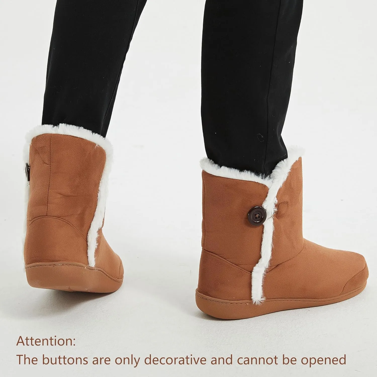 Home Slipper Women's Winter Warm Memory Foam Indoor House Slippers Boots