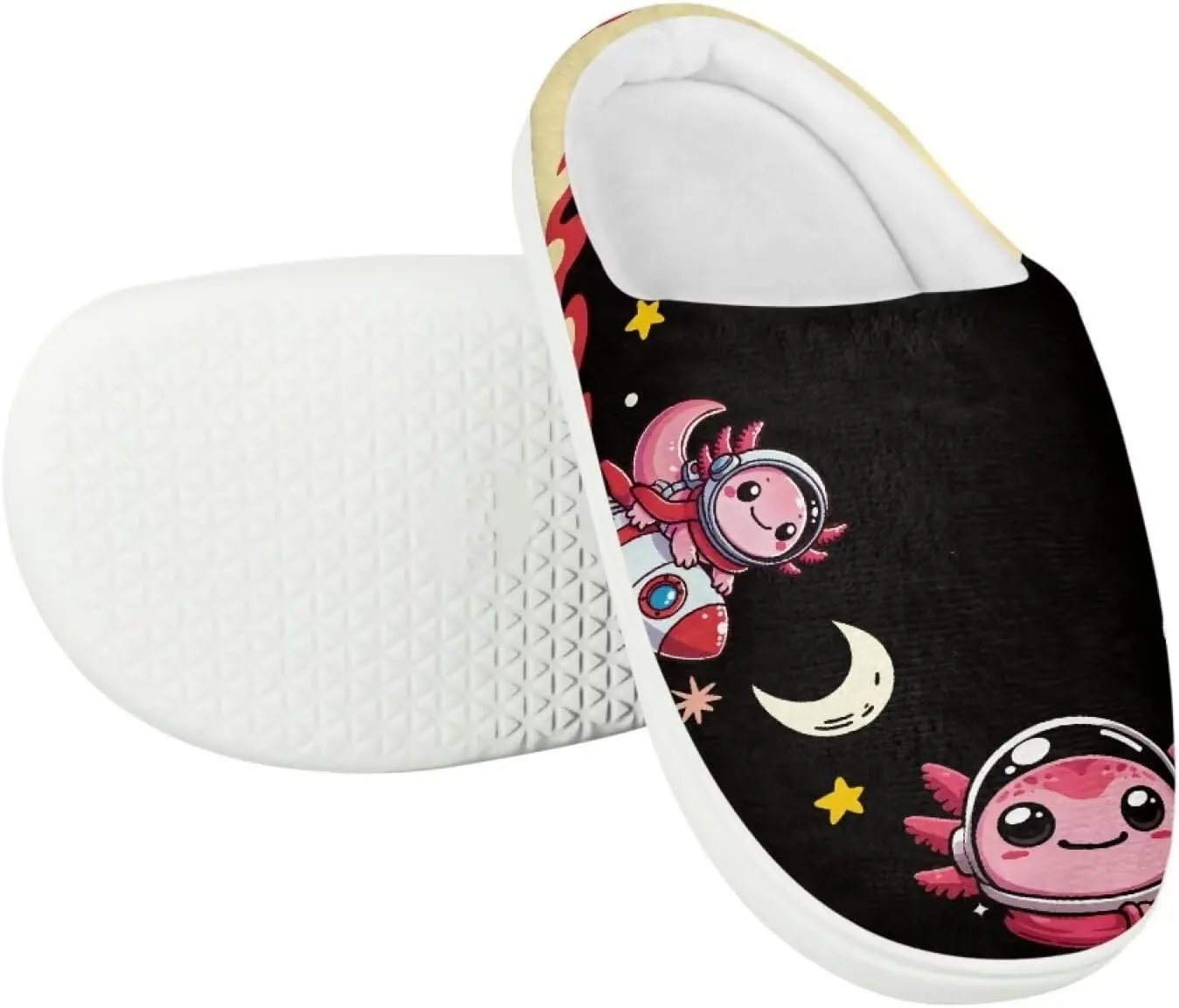 House Slippers for Kids Plush Cotton Slipper Home Indoor Fuzzy Slipper Shoes Warm Non Slip Fleece Plush Slipper Size 9-15