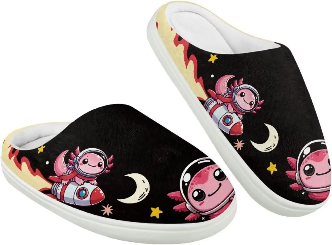 House Slippers for Kids Plush Cotton Slipper Home Indoor Fuzzy Slipper Shoes Warm Non Slip Fleece Plush Slipper Size 9-15