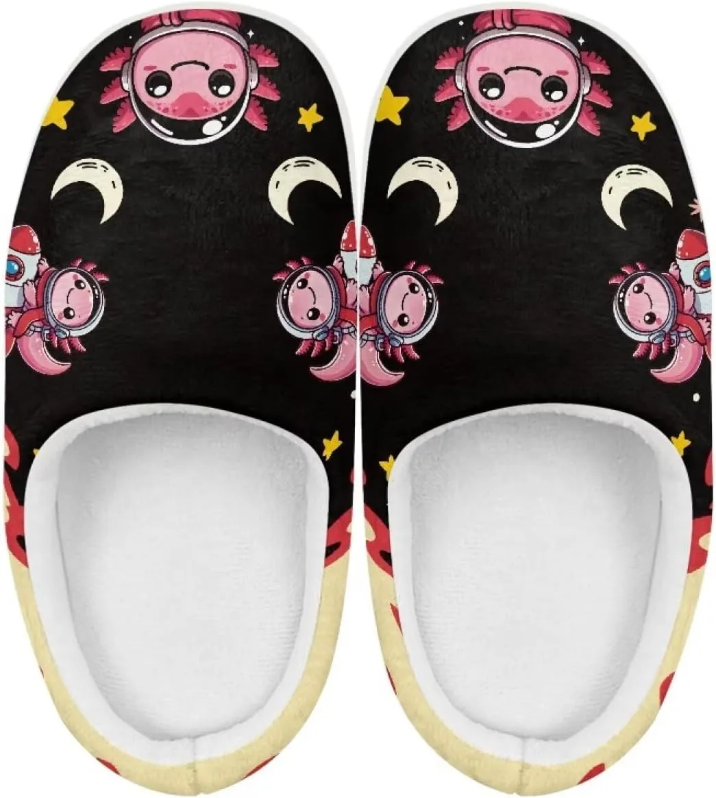 House Slippers for Kids Plush Cotton Slipper Home Indoor Fuzzy Slipper Shoes Warm Non Slip Fleece Plush Slipper Size 9-15