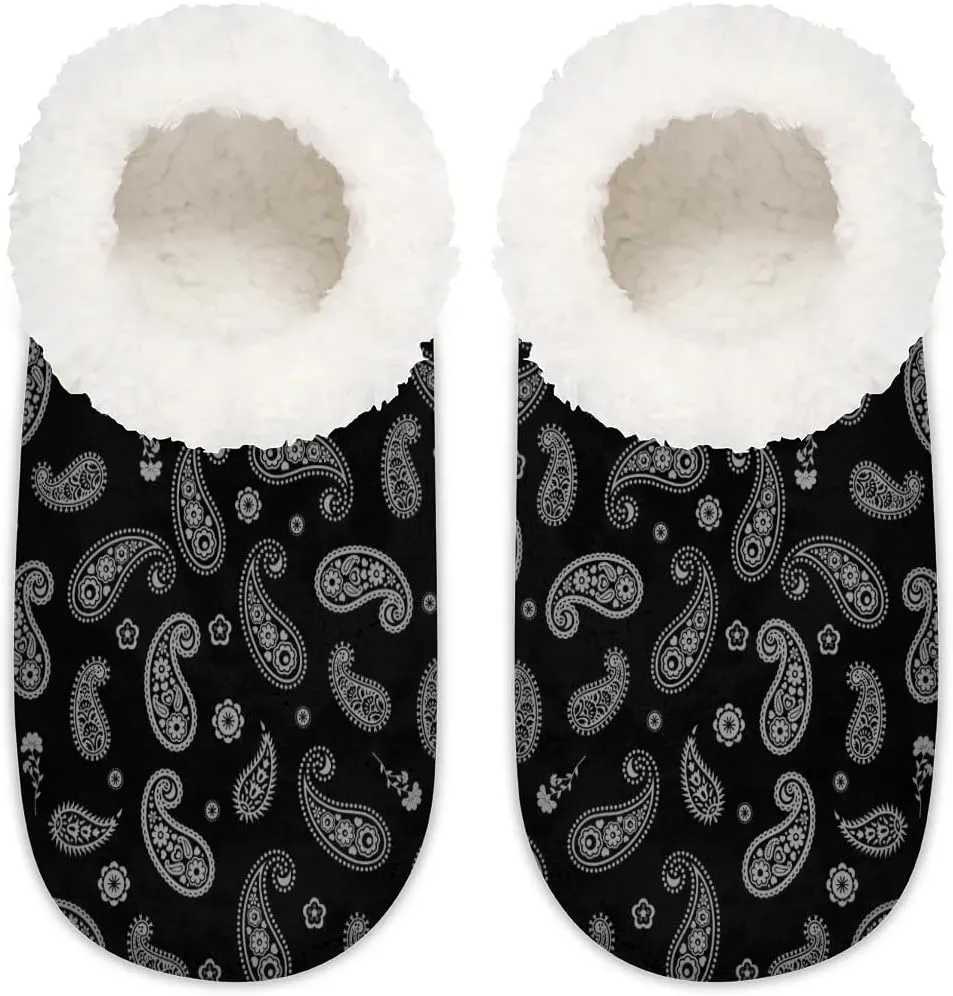 House Slippers for Women Men Winter Fuzzy Memory Foam Slippers Indoor Warm Full Slippers