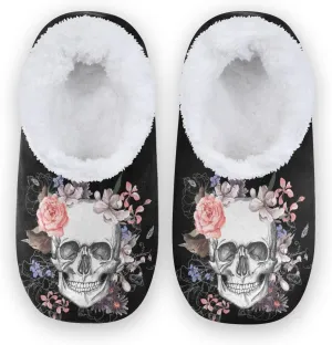 House Slippers Fuzzy Memory Foam Soft Slipper Socks for Woman Men