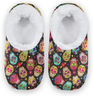 House Slippers Fuzzy Memory Foam Soft Slipper Socks for Woman Men