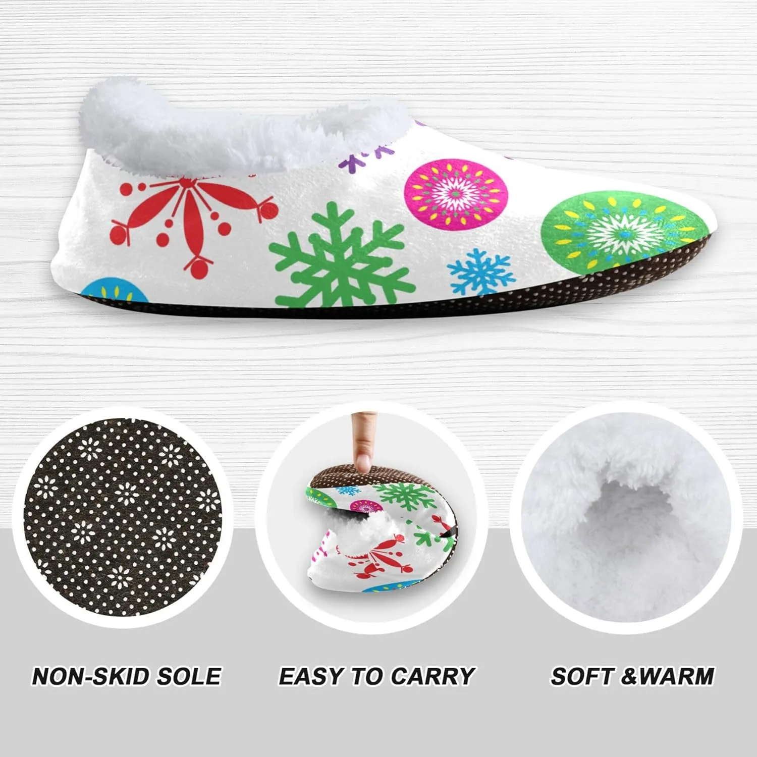 House Slippers Soft Fuzzy Memory Foam Slipper Socks for Men Woman