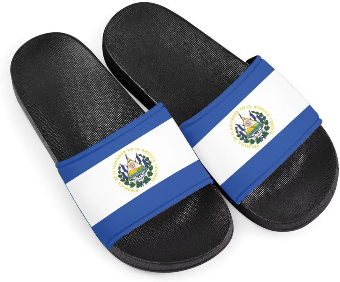 Howilath North American Countries Flag Sandals for Women Comfort Non Slip House Shower Shoes Summer