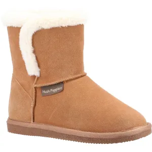 Hush Puppies Women's Ashleigh Slipper Bootie in Tan