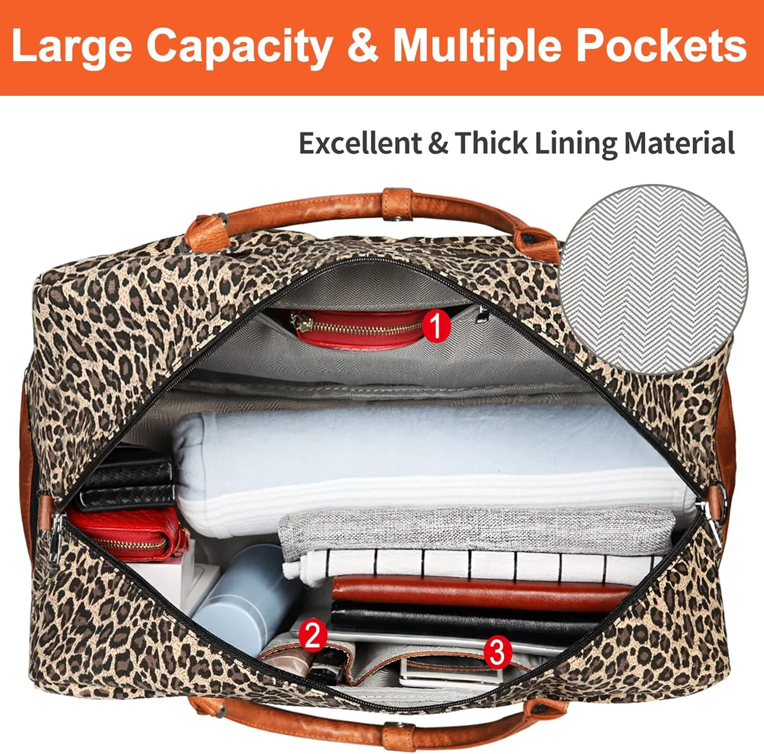 IBFUN Weekender Bags for Women, 21" Weekender Travel Bag, Travel Duffle Bag with Shoe Compartment Carry on Overnight Duffel Bag for Weekend Travel Business Trip, 3PCS