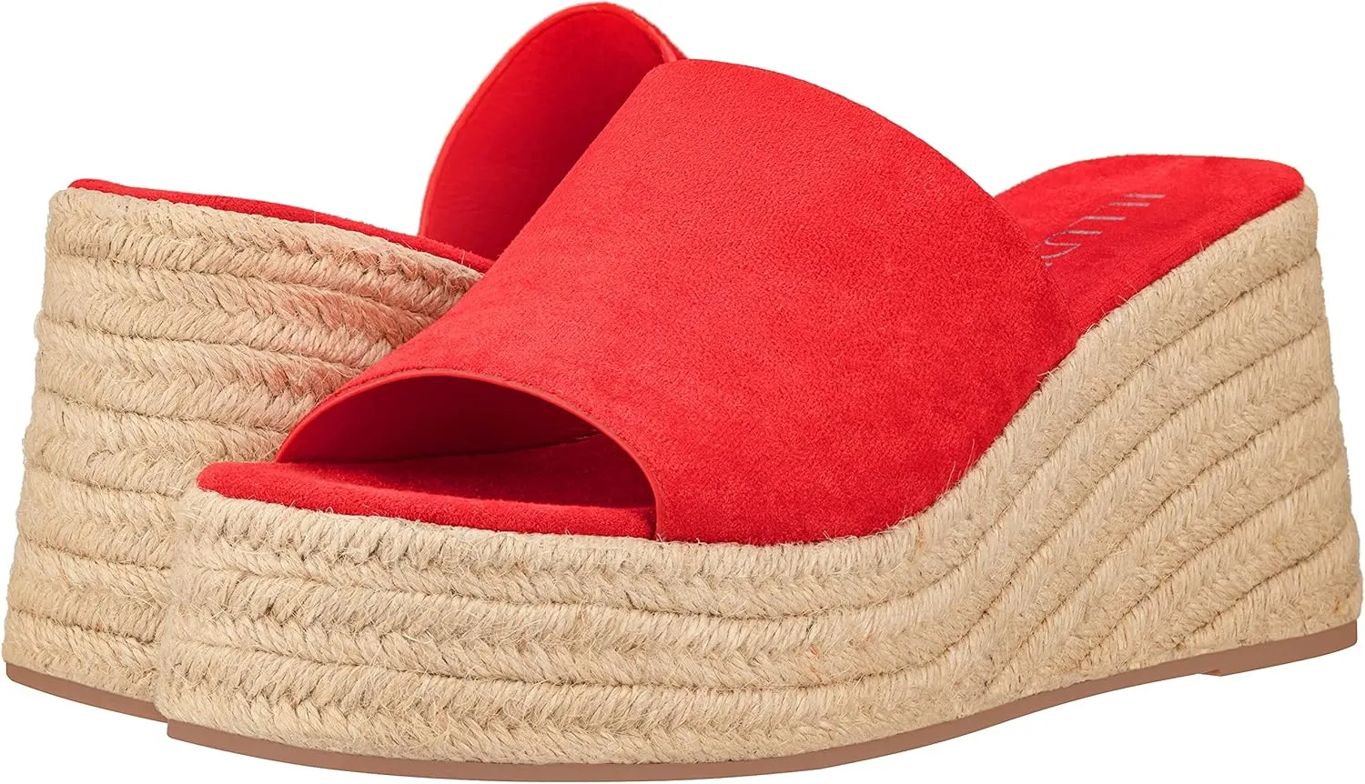 ILLUDE Women's Wedge Sandal Espadrille Platform Slip On Open Toe Wedge Heel Sandals