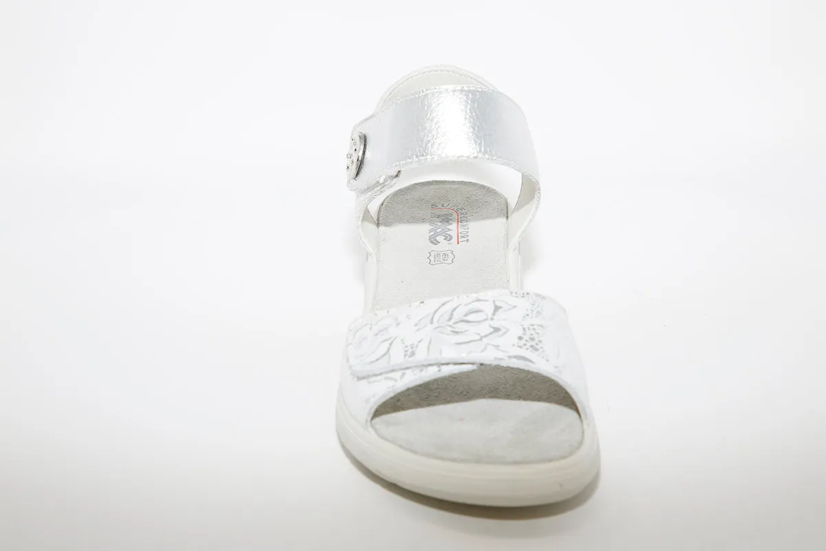 IMAC - LOW WEDGE COMFORT SANDAL - SILVER