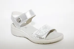 IMAC - LOW WEDGE COMFORT SANDAL - SILVER
