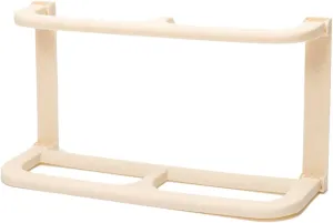 IMIKEYA 2Pcs Wall Mounted Foldable Slipper Rack Organizer Shoe Storage Shelf Easy to Install Beige Saving Design for Hallway Bathroom