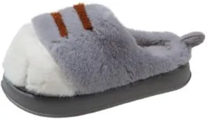 Indoor Outdoor Slippers Women Cute Funny 3D Cat Paw Cartoon Slipper Warm Fluffy Furry Winter Bedroom House Shoes