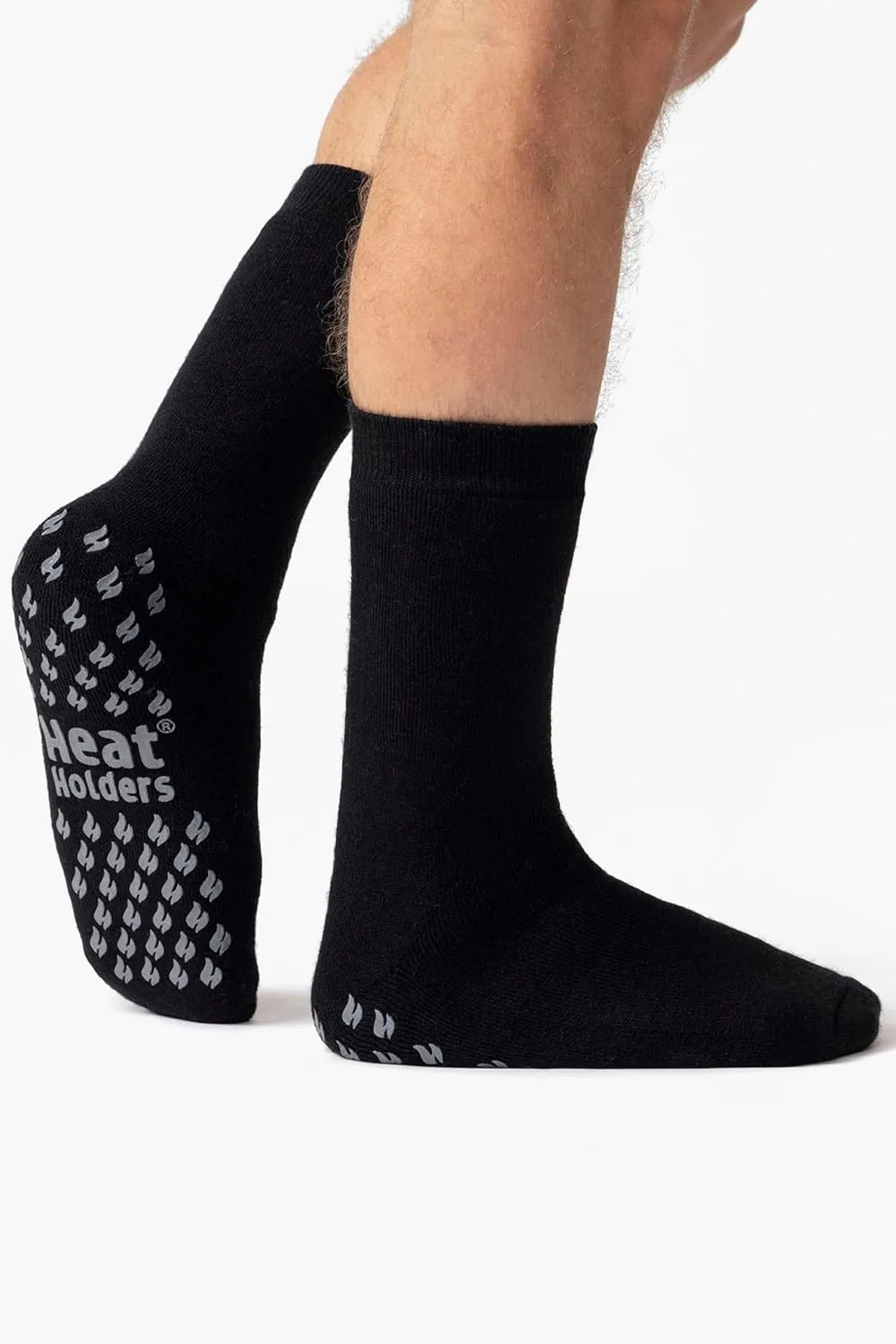 IOMI Heat Holders - 3.1 TOG Winter Thermal Non Slip Slipper Socks for Raynauds